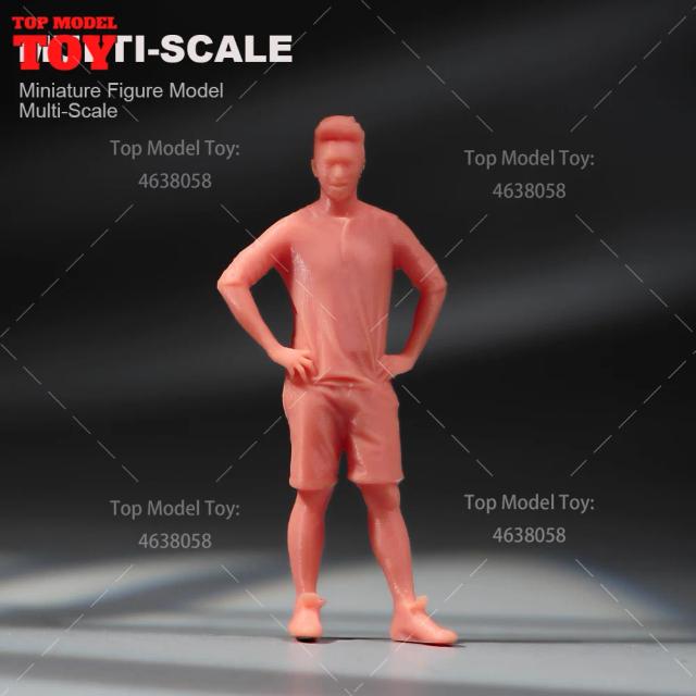 Bonecas de Cena Masculina Akimbo: Miniaturas Pintadas e Não Pintadas em Escala 1:64, 1:43 e 1:87 com Mãos Realistas para Montagem de Carros