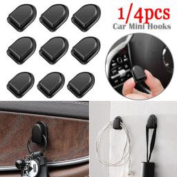 Gancho do carro organizador de armazenamento para cabo usb chave armazenamento auto adesivo gancho de parede prendedor automático clipe painel do carro mini ganchos - Image 1