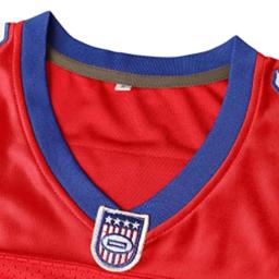 FALCO-Jersey de futebol americano, 16 camisas de futebol, bordados, costura, roupas esportivas ao ar livre, hip hop, solto, branco, vermelho, novo filme quente, 2020 - Image 3