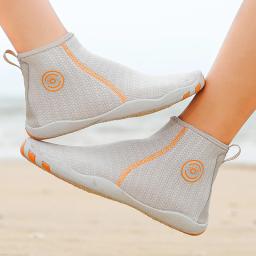 Calçado Aquático para Homem e Mulher, Meias Mergulho, Top Alto, Descalço, Praia, Natação, Sandália, Drenagem, Sapatilha Vadeando, Fitness, Surf, Pesca - Image 1