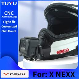 Personalizado motocicleta capacete Chin Mount para GoPro Hero, X NEXX X WED2, 12, 11, 10, Insta360, um X3, X2 Rs, DJI ação 4 acessórios - Image 1