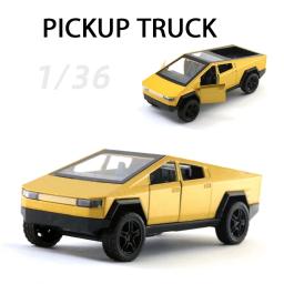 1:36 coleção caminhão liga simulação brinquedo carro modelo de metal diecasts veículos captador decoração do carro criança meninos brinquedos presentes natal - Image 3