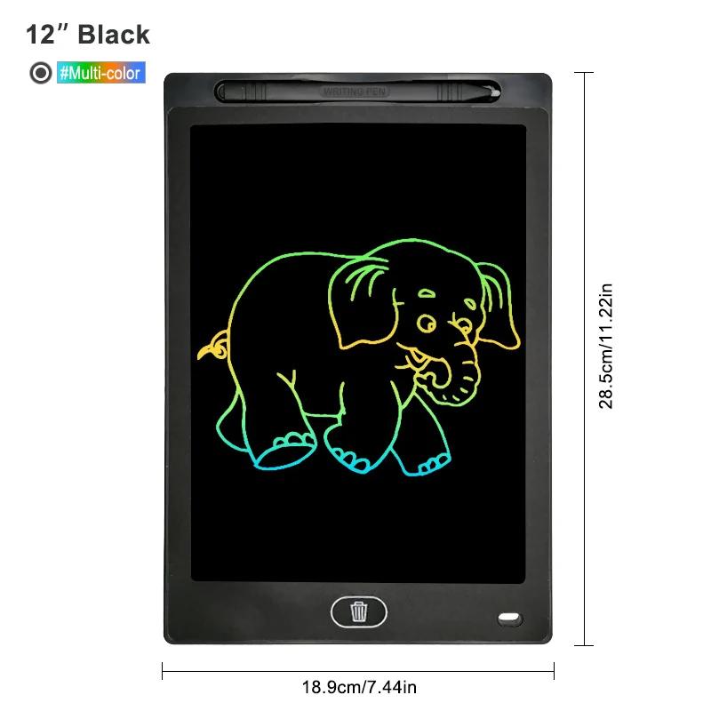 Tela LCD Prancheta Eletrônica para Crianças, Tablet de Escrita, Almofada De Escrita, Ferramenta De Pintura, Brinquedos, Presentes Infantis, 12" - Image 1