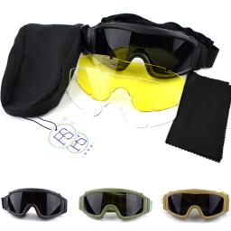 Óculos táticos ao ar livre para homens, óculos de proteção ocular, óculos de treinamento do exército, CS Shockproof Sports Air Gun Glasses - Image 2