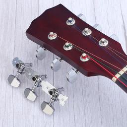 Madeira guitarra botão corda aberta, acessórios yukri, metal linha, estilo folk - Image 1
