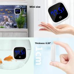LED Digital Aquarium Termômetro Temperatura da Água Ferramenta de Medição Fish Tank Termômetro Exato LED Display Adequado para peixes - Image 3