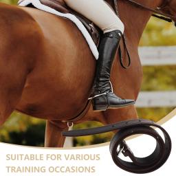 Cuiras equestres crianças suprimentos de treinamento macio envolto equipamento de equitação ajustável para sela de cavalo - Image 3