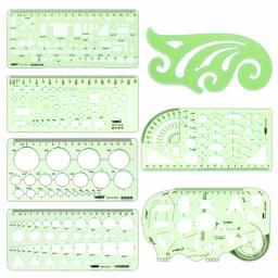 Réguas De Medição De Plástico Oco Set, Modelos De Escritório E Escola, Ferramentas De Ensino, Tailor Sewig Supplies Kit - Image 2