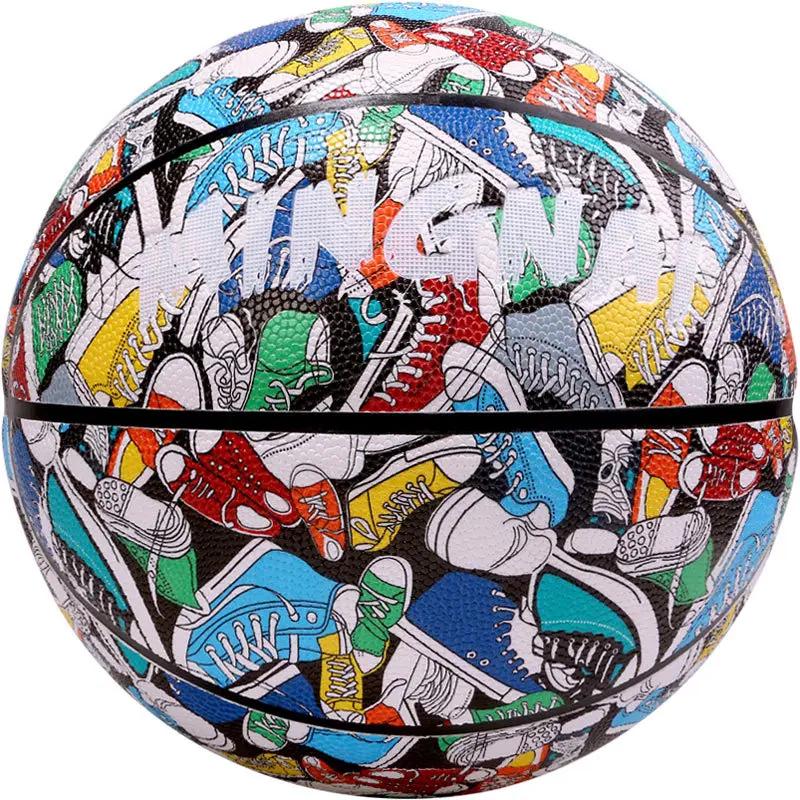 Bola de basquete antiderrapante para adultos, bola de rua, resistente ao desgaste, treinamento interno e externo, alta insuflável, tamanho oficial 7 - Image 1