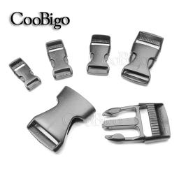10pc plástico liberação lateral fivela fecho prendedor para paracord pulseira saco mochila cinta cinto de bagagem coleira do cão acessório preto - Image 1