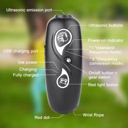 Ultrasonic Dog Chaser, Parar Agressivo, Animal Ataques Repeller, Lanterna, Dog Training Equipment, Dispositivo Anti Latido, Novo - Image 6
