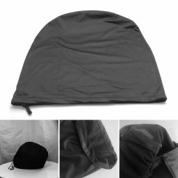 Novo saco protetor de capacete preto de pelúcia cordão bolso capa protetor saco 47x42cm - Image 2