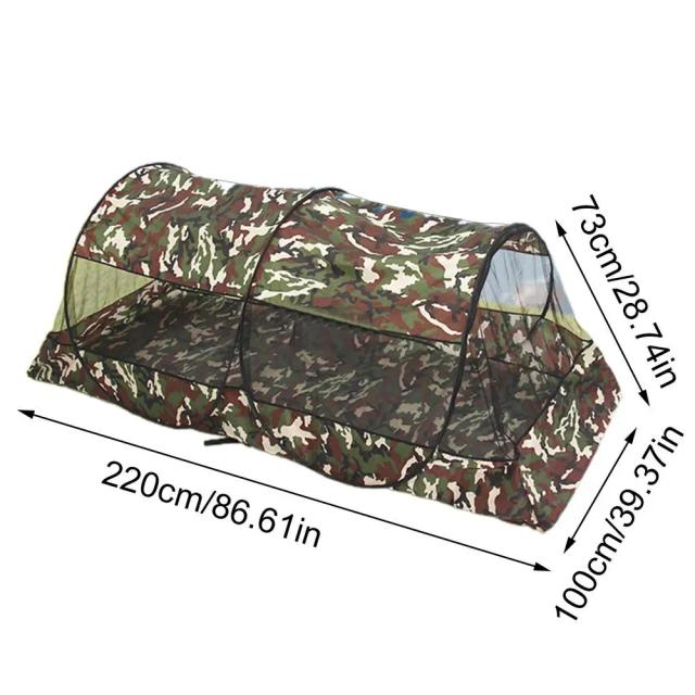 Barraca Compacta de Malha com Bolsa de Transporte - Rede Multifuncional para Camping, Viagens e Uso ao Ar Livre