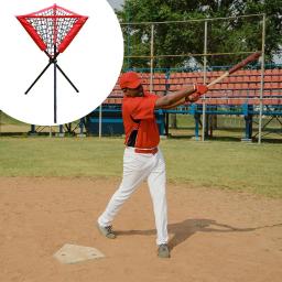 Baseball/softball bola caddy stand espera bolas de beisebol ou softballs para pitching e treinamento de rebatidas, portátil & dobrável - Image 1