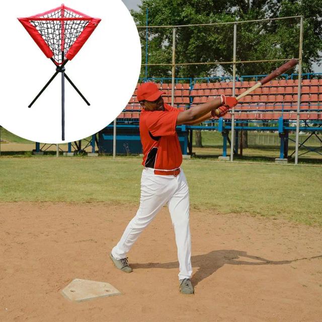 Suporte Portátil e Dobrável para Bolas de Baseball e Softball - Ideal para Pitching e Treinamento de Rebatidas