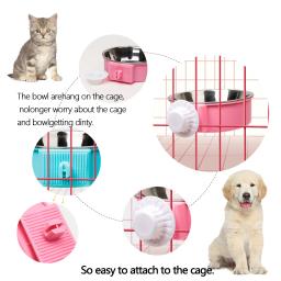 Tigela de comida para animais de estimação, tigela suspensa de aço inoxidável para animais de estimação, suprimentos para cães, tigela fixa para gatos, caixa para cães, tigela para alimentação de animais de estimação - Image 3