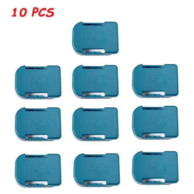 Suporte de Bateria Preto para Ferramentas Makita e Bosch 14.4V e 18V - Pacote de 5 a 10 Peças