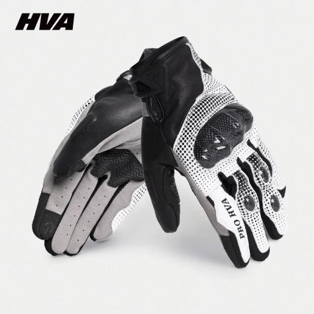 Luvas de Couro Masculinas para Motociclismo: Equipamento Respirável e Protetor para Verão e Aventura na Moto
