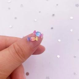 50 pçs glitter resina colorido mini bonito doce arte prego flatback strass apliques diy casamento scrapbook ornamento artesanato l617 - Image 3