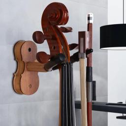 Suporte de parede de violino de madeira, gancho, parafusos, gancho pendurado para casa, estúdio, acessórios para instrumentos de corda - Image 3