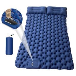 Colchão De Ar Com Travesseiro, Esteira De Acampamento, Almofada De Dormir, Inflar Rápido, Mochila Ao Ar Livre, 2 Pessoas, 196x125x9cm - Image 1