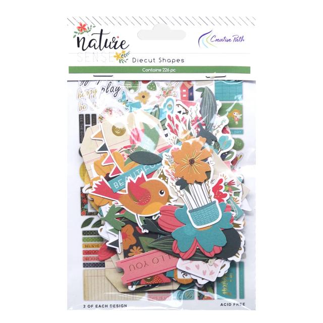 Papel Impresso Die Cuts e Acessórios Criativos para Scrapbooking - 226 Peças de Embellishments e Decorações