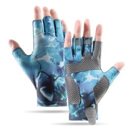 Fingerless Sun Protection pesca luvas para homens e mulheres, atividades ao ar livre - Image 4