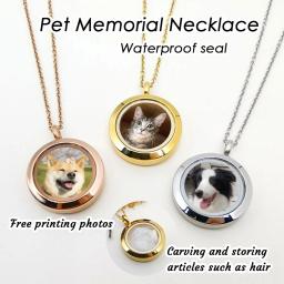 Personalizado personalizado animal de estimação foto colar pingente para homens feminino meninas charme gargantilha colar aniversário jóias presente novo - Image 1