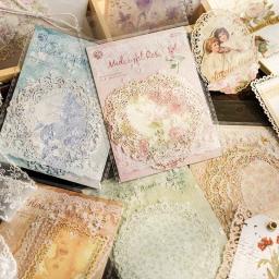 Papel decorativo do laço para Scrapbooking, Junk Journal Kit, Album Planner Diário, DIY Craft Embelezamento, 10 pcs - Image 4