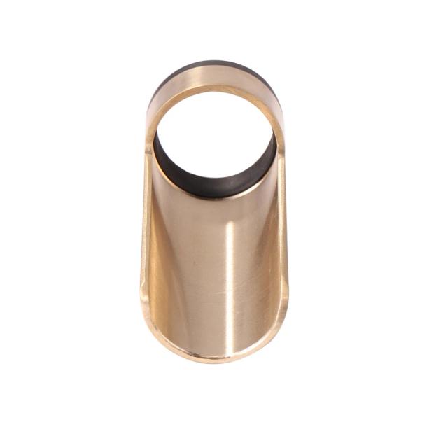Finger Sleeve de Metal Semi-Aberto com 2 Anéis de Extremidade para Slide Suave na Guitarra, Largura Ajustável em Latão, Acessórios para Guitarristas