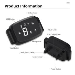 Cão elétrico inteligente treinamento colar ultra-sônico ip 67 à prova dwaterproof água parar barking coleiras usb recarregável anti casca para o cão de estimação - Image 6