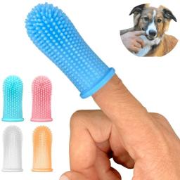 Escova de dentes para cachorro e gato de estimação, silicone, ferramenta de limpeza super macia, para animais de estimação, previne o mau hálito, non, suprimentos - Image 1
