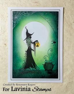 A bruxa dos sonhos e a árvore carimbos para scrapbooking diy, cartões de papel cartão, álbum artesanal, novo, agosto, 2022 - Image 2