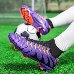 Chuteiras de futebol AG/TF antiderrapantes masculinas, unissex, tamanho grande, botas de futebol ultraleves, tênis para meninos, 2024 - Image 3