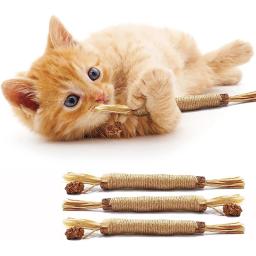 Brinquedos de limpeza de dentes para gato, brinquedo teaser de penas com sino, petiscos, pet moagem suprimentos - Image 1
