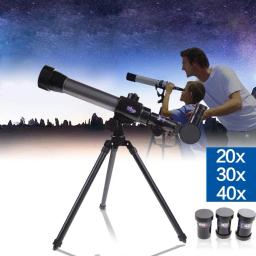 Telescópios astronômicos monoculares exteriores ajustáveis, Ângulos astronômicos do refrator combinados, 20X, 30X, 40X - Image 2