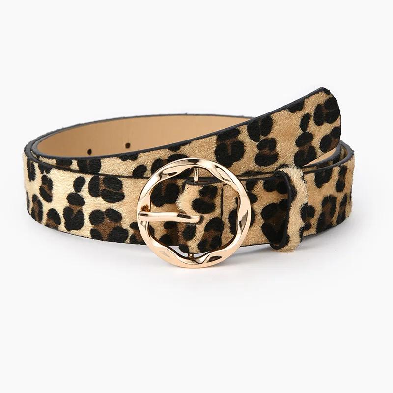 Cinto de leopardo de cobra e zebra feminino, pele de cobra, pino de críquete, cinto dourado para vestido, jeans, ternos, novo, 2024 - Image 1