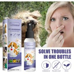 Desodorante para Cães e Gatos com Fórmula Natural Vegetal, Spray de Perfume Líquido Pet, Faça seu Cheiro de Cachorro, Grande Limpeza Duradura, 60ml - Image 1