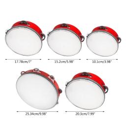 Pandeiro para adultos, sinos de tambor de mão, tambor de metal, percussão, presentes - Image 6