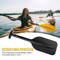 Retrátil caiaque remo para barco inflável, alumínio flutuador, acessórios de segurança portáteis, rafting - Image 3