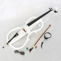 Violoncelo instrumentos de cordas venda violoncelo elétrico branco requintado high-end - Image 1