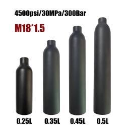 Tanque do ar comprimido para o aquário do mergulho, cilindro de gás de alta pressão, cilindro do frasco do CO2, 0.25L, 0.35L, 0.5L, 4500psi, 30MPa, 300Bar, M18 * 1.5 - Image 1