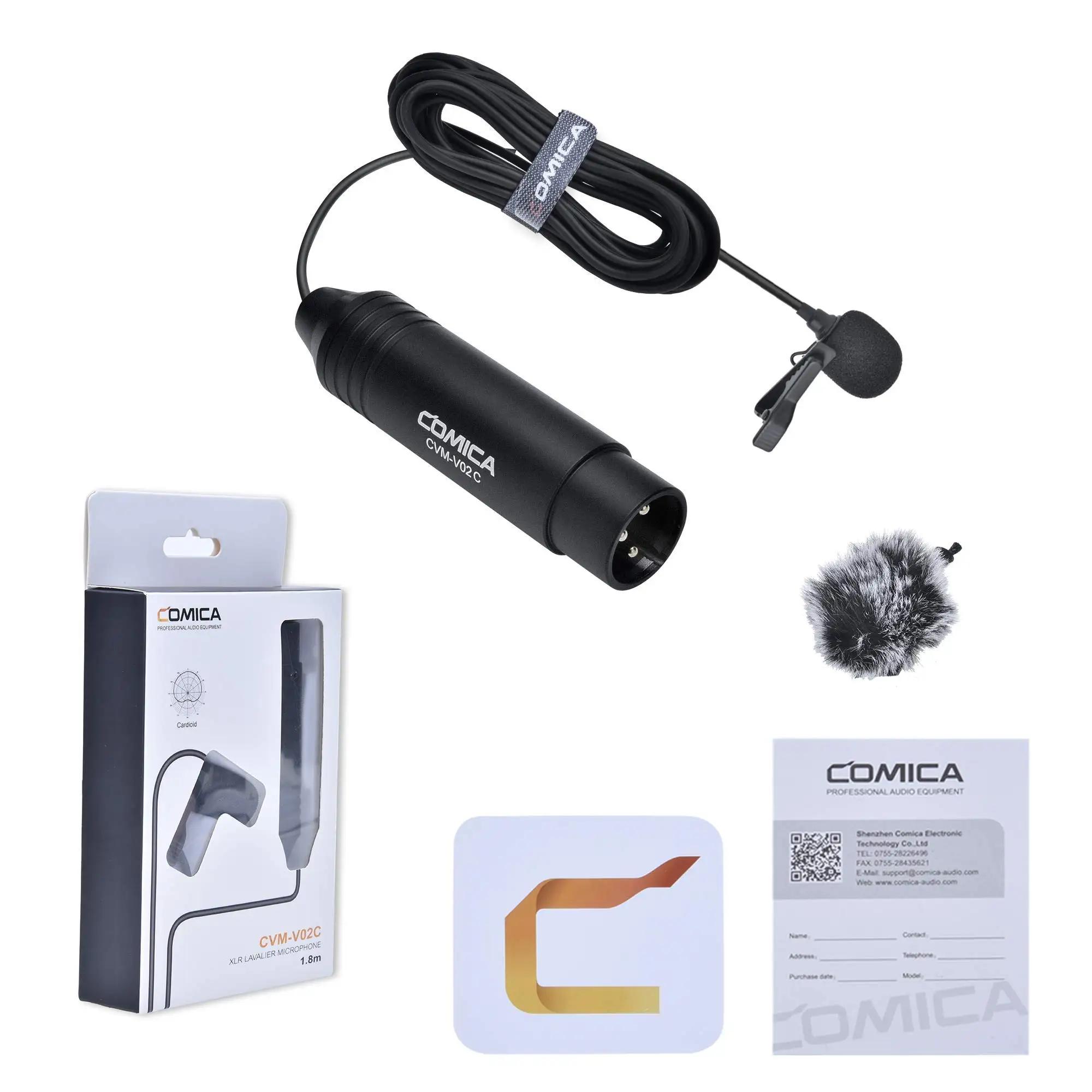 Comica-microfone lapela lapela, Canon, Sony, Panasonic, filmadora, Zoom H4n, H5, H6, Tascam, DR-40, DR-100, CVM-V02C, XLR - Image 1