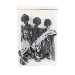 Conjunto de 12 peças de bobina olho de peixe e ébano com cordas ajustáveis, peças de instrumentos musicais - Image 6