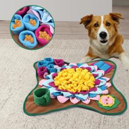 Portátil Pet Snuffle Feeding Mat, Dog Nosework Mat, Sniffing Treat, Puzzle Feeder para cães e gatos, Uso de viagem - Image 2