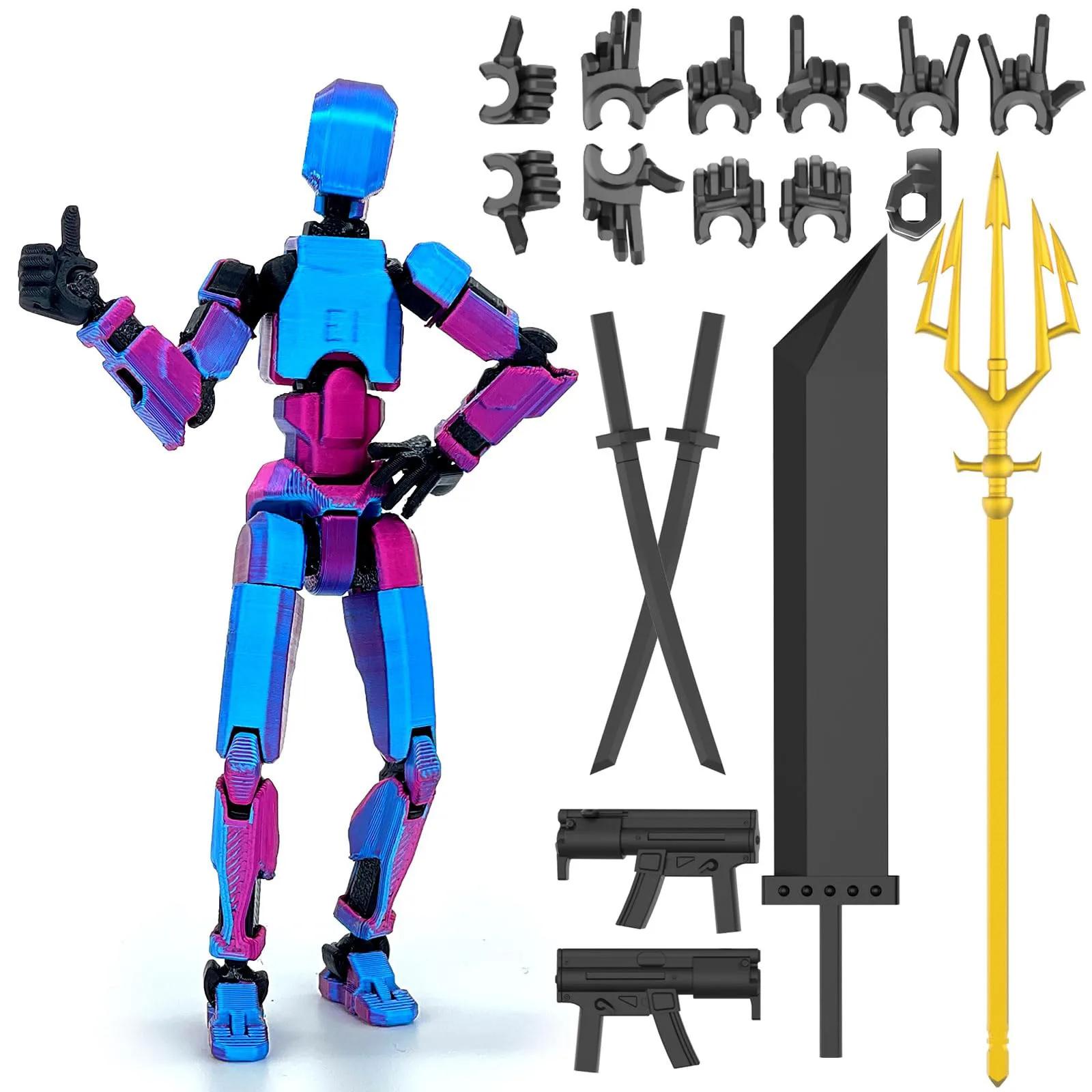 Lucky13 Action Figure, T13Action Figure, Impresso em 3D, Multi-Articulado, Móvel, Nova 13, Decoração Desktop - Image 1