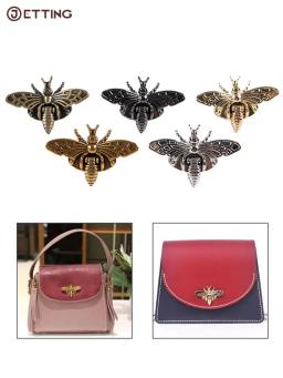 1 conjunto de fecho de metal em forma de abelha, equipamentos para bolsa de couro artesanal, purse, acessórios para bolsas, faça você mesmo - Image 1