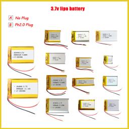 Bateria lipo de polímero de lítio 3.7v, para umidificadores ps4, dispositivos de navegação gps, localizador inteligente, alto-falante bluetooth - Image 1