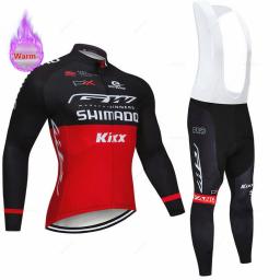 Conjunto de camisa de ciclismo de lã térmica, terno de bicicleta profissional, roupas de bicicleta de montanha, roupas esportivas de inverno - Image 5