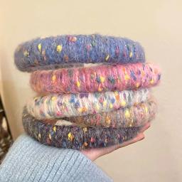 Pontos coloridos Fios de Mohair Crochet feito malha à mão Lenço tecido Artesanato de xale Fio macio para kinitting, Artesanato DIY, 50g por bola - Image 4